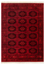 Nuloom Diandra Traditional Persian Motif Fringe Area Rug, Red 5'3"x7'3"