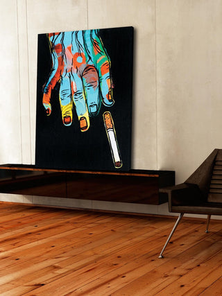 "Cigarette" Print on Canvas