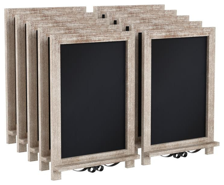 Canterbury Tabletop Magnetic Chalkboards, Set of 10, Weathered Brown, 12" X 17"