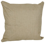 25" Double-Corded Square Floor Pillows With Inserts, Set of 2, Sandstone