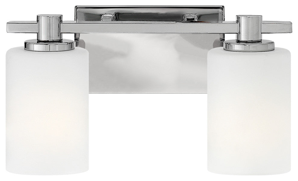 Hinkley Karlie Bathroom Vanity Light, Chrome, 2 Light