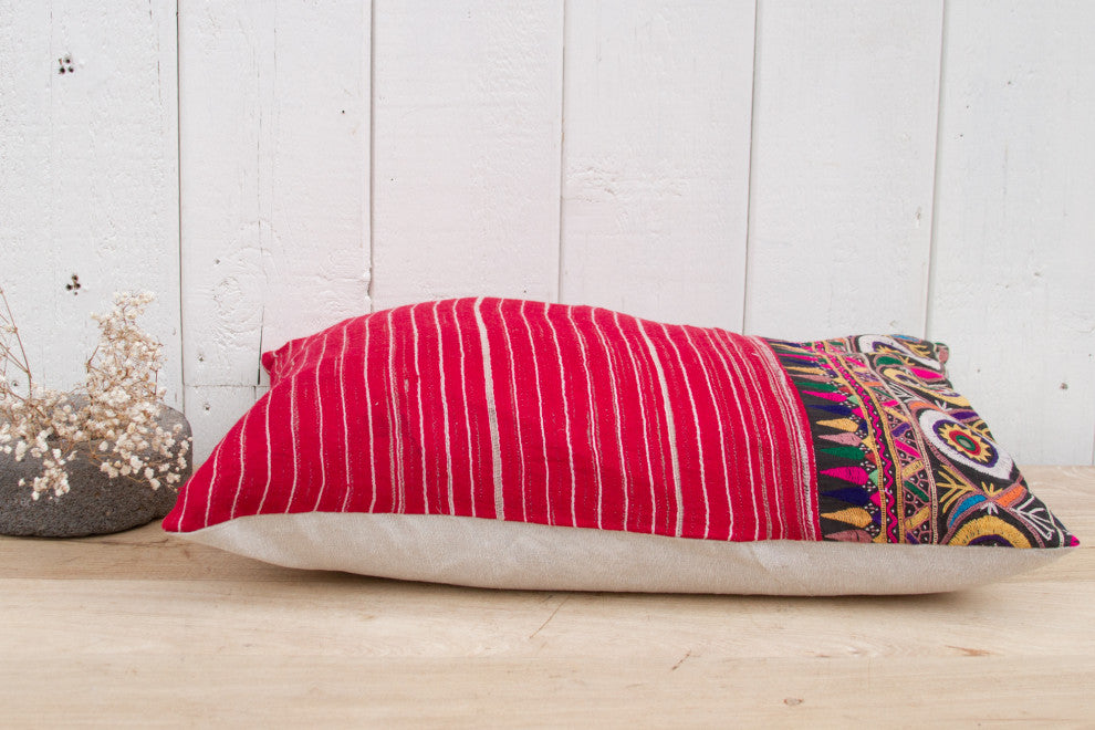 Indian Antique Mashru Tribal Pillow