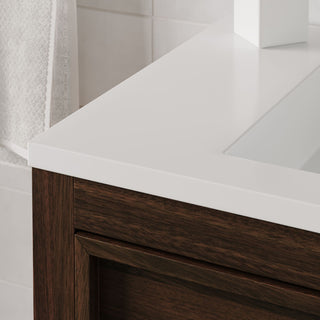 The Shiloh Bathroom Vanity, Dark Walnut, 36", Single Sink, Freestanding