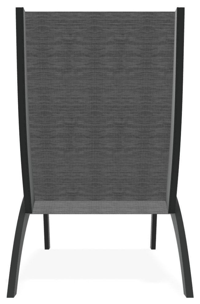 Dune Sling Stackable Outdoor Hydro-Lounge Chaise, Collect Charcoal/Graphite