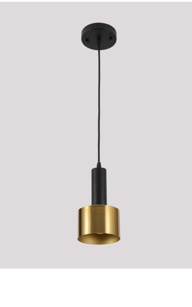 Modern Mini Pendant Light Island torch hanging light with Gold and Black finish