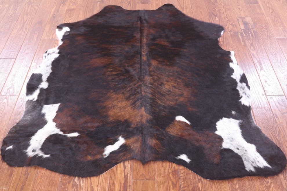 5' 5" X 5' 4" Natural Cowhide Rug C2393