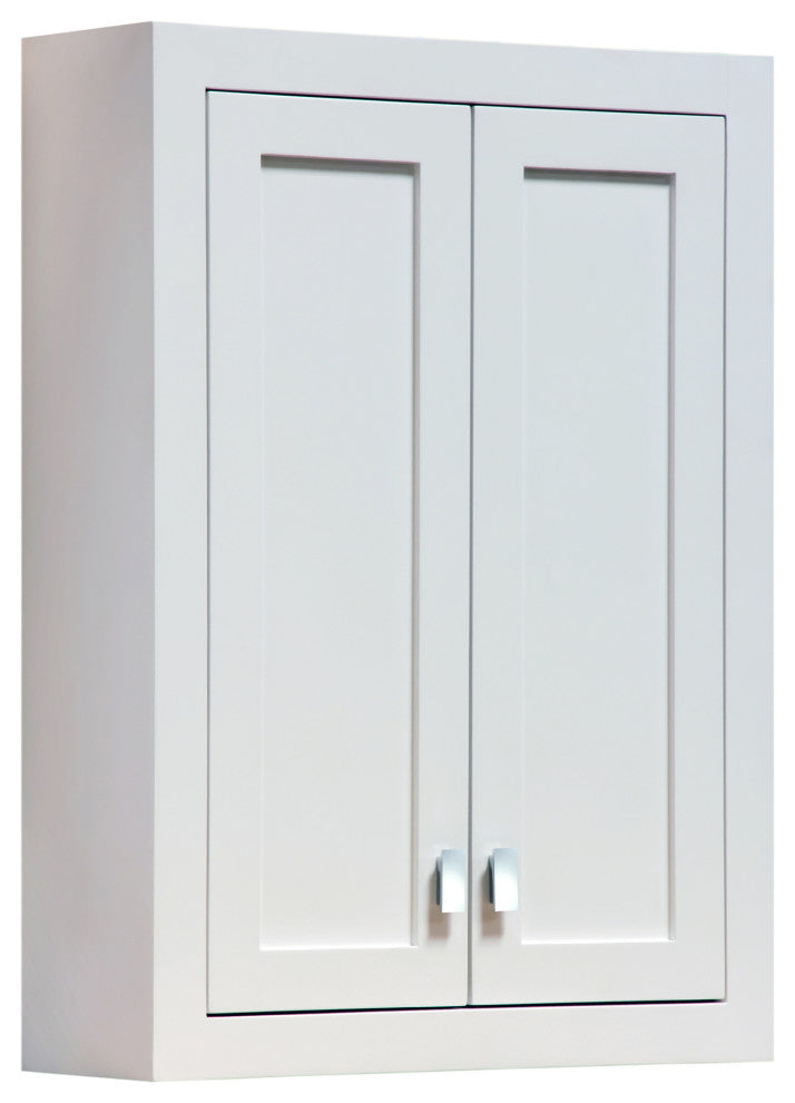 Madison 24" W x 33" H x 8" D Bath Storage Wall Cabinet, Pure White