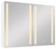 40" Aluminum Surface Mount Medicine Cabinet with Two Doors and Mirror