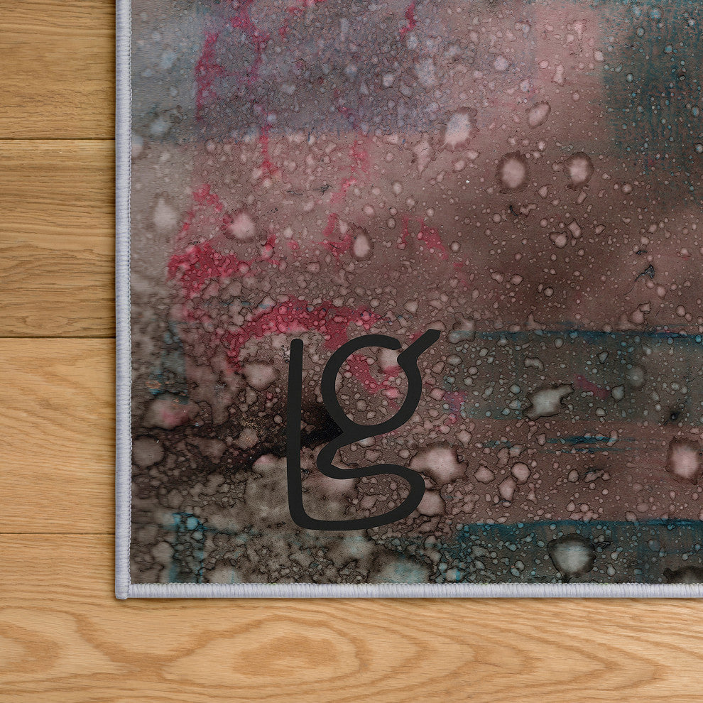 Switching Directions Abstract Art Area Rug, 7.5'x10.3'