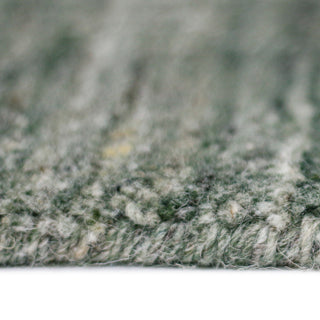 Bence Transitional Hand-Woven Wool Blend Area Rug, Green, 5'x8'
