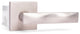 Modern Heavy Duty Designer Interior Door Lever - Essex Collection, Satin Nickel, Double Dummy