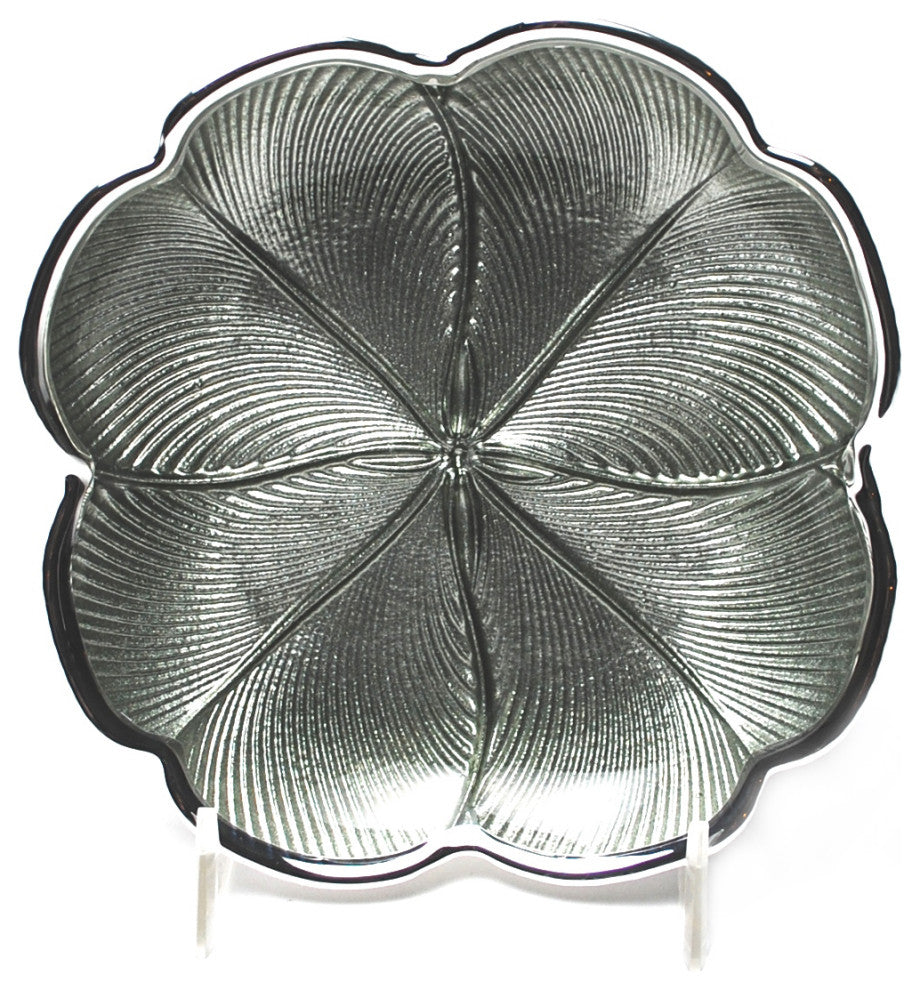 Quadrifoglio Tray Sage Green Silver