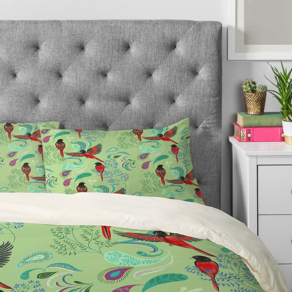 Deny Designs Pimlada Phuapradit Scarlet Minivet Pillowcase