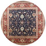 Ahgly Company Indoor Round Mid-Century Modern Area Rugs, 3' Round