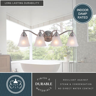 Standford 4-Light Vanity Brushed Nickel