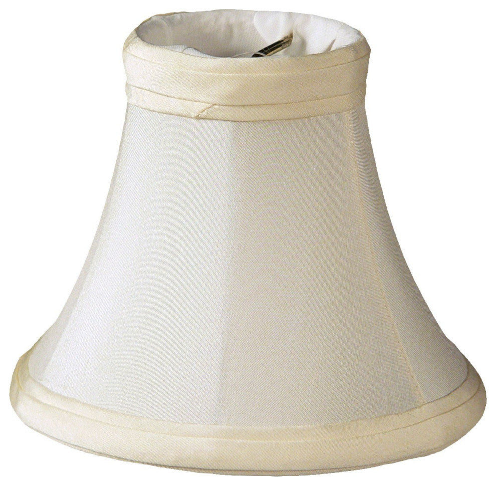 5" Slate Gray Premium Silk Set of 6 Chandelier Shantung Lampshades