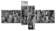 Panoramic Aerial View of Manhattan, Cityscape Canvas Print, 60"x32", 4 panels