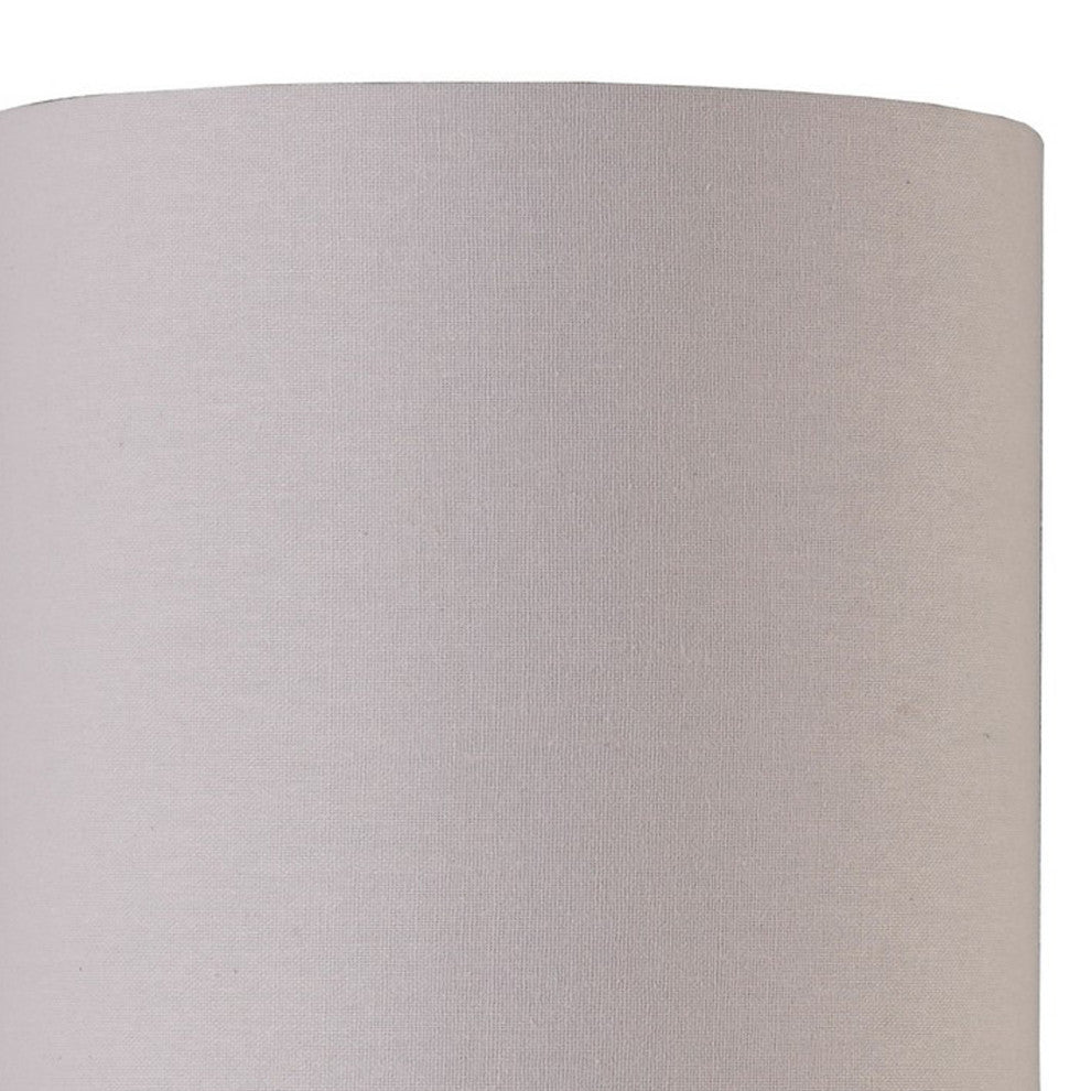 Table Lamp With Curved Abstract Metal Base, Silver