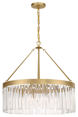 Emory 8 Light Modern Gold Chandelier