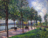 Alfred Sisley Alley of Chestnut Trees, 20"x25" Wall Decal Print