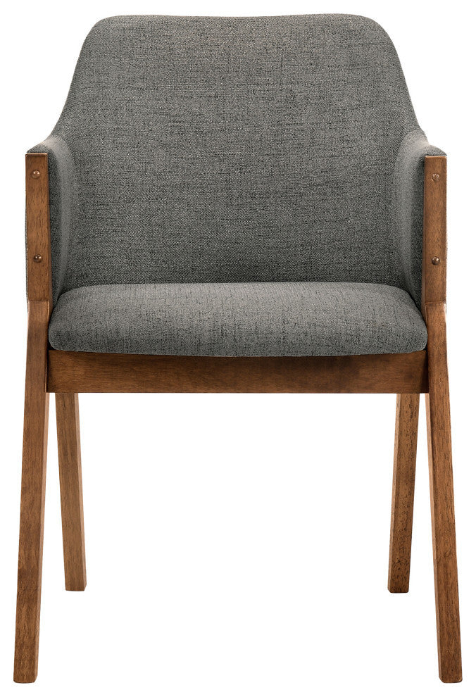 Westmont and Renzo Charcoal and Walnut 5-Piece Dining Set