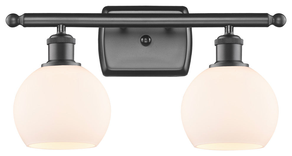 Innovations 516-2W-OB-G121-6 2 Light Bath Vanity Light, Oil Rubbed Bronze