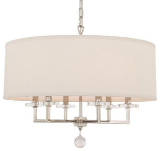 CRYSTORAMA 8116-PN Paxton 6 Light Polished Nickel Chandelier