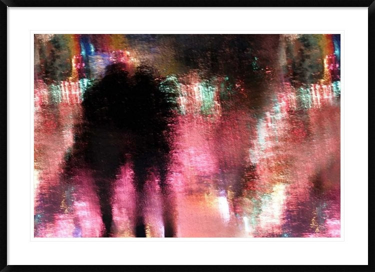 "Rain Above The Funfair" Framed Digital Print by Stefan Eisele, 44x32"