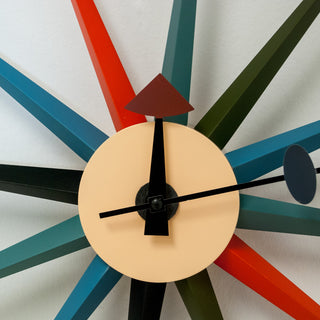 Mod Made Mid Century Modern Multi Color Star Clock