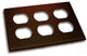 Triple Receptacle Outlet Plate, Venetian Bronze