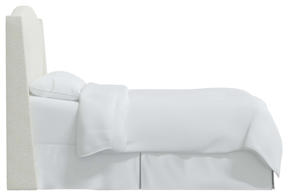 Camelback Wingback Headboard, Milano Snow, King