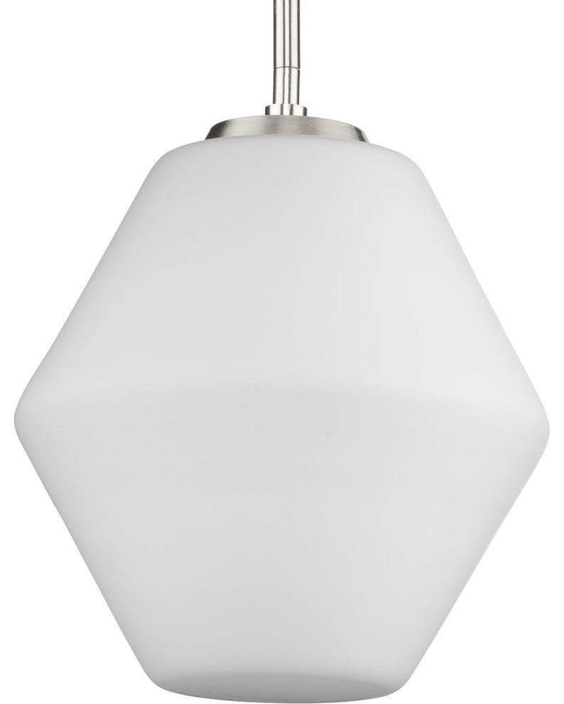 Copeland Collection One-Light Brushed Nickel Mid-Century Modern Pendant