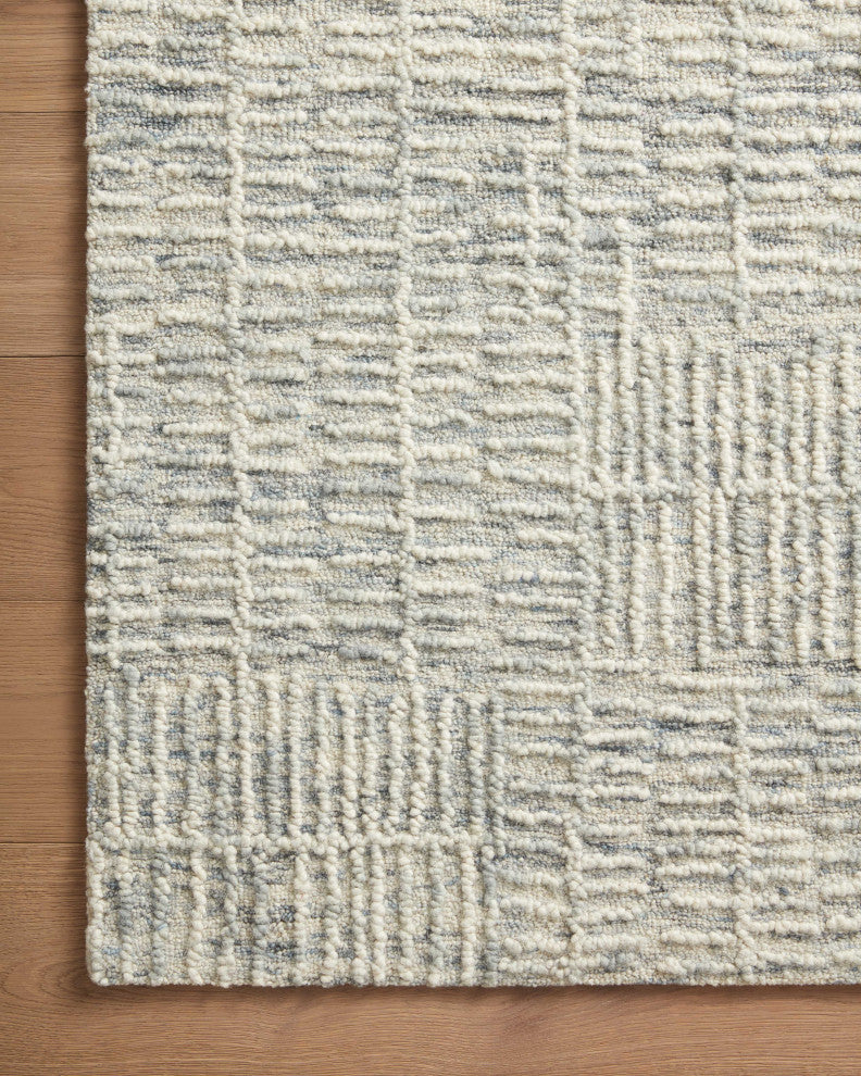 Loloi Tallulah Sky / Ivory 18" x 18" Sample Rug