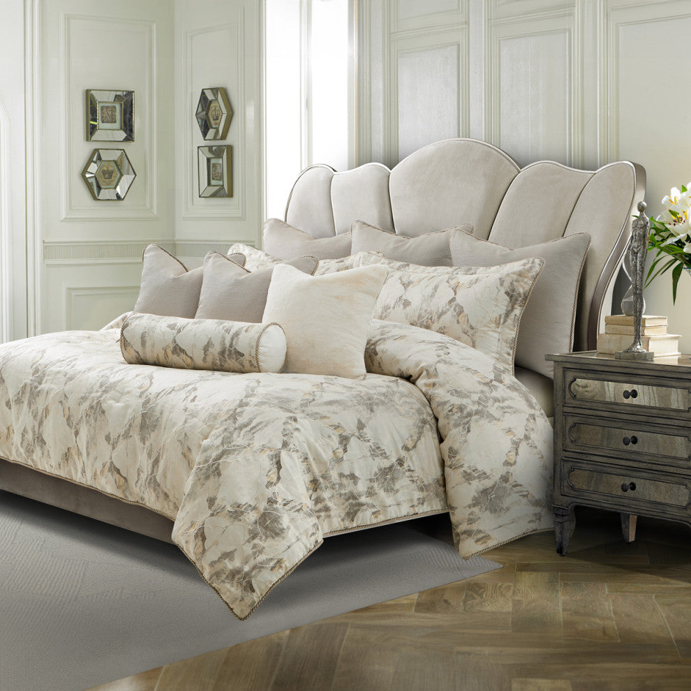 Glennridge 9-Piece Queen Comforter Set Frost