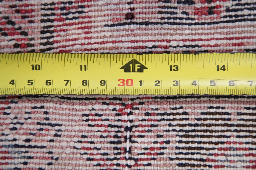 Consigned, Persian Hand-Knotted Oriental Vintage Runner Rug, Blue, 9'9"X3'4"