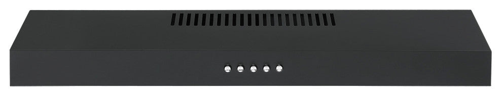 Ancona 24" 110 CFM Convertible Under Cabinet Range Hood, Matte Black