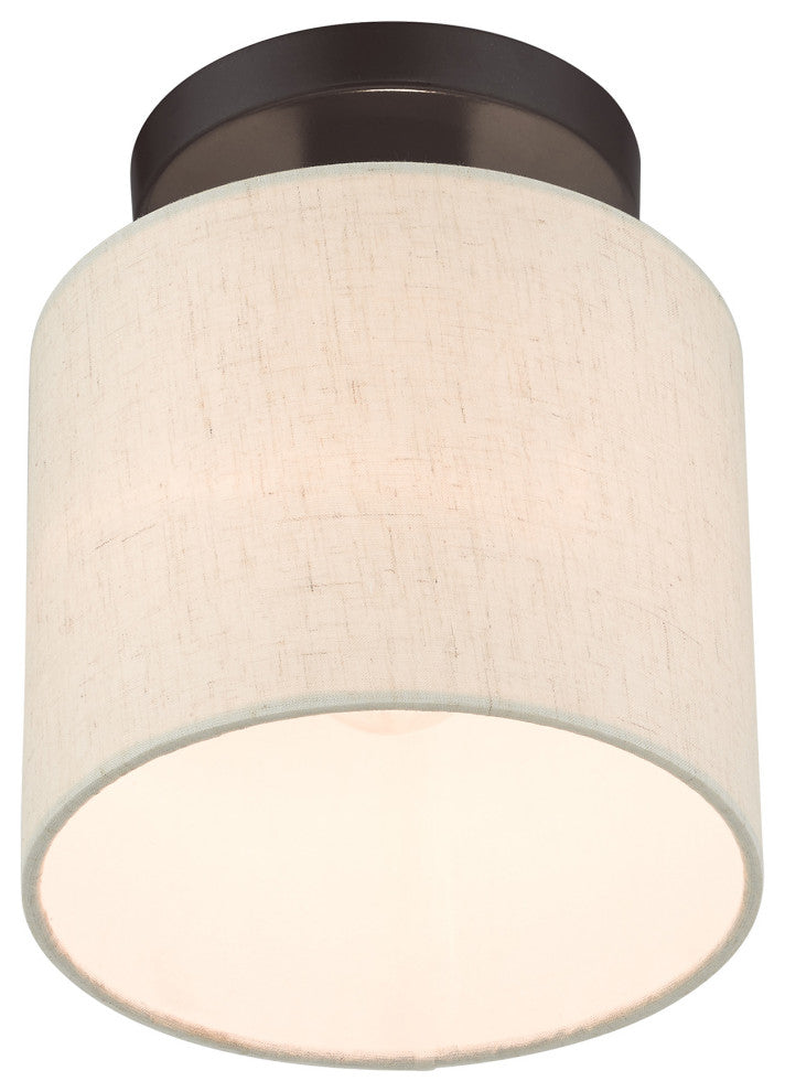 English Bronze Casual, Transitional, Versatile, Minimal Semi Flush