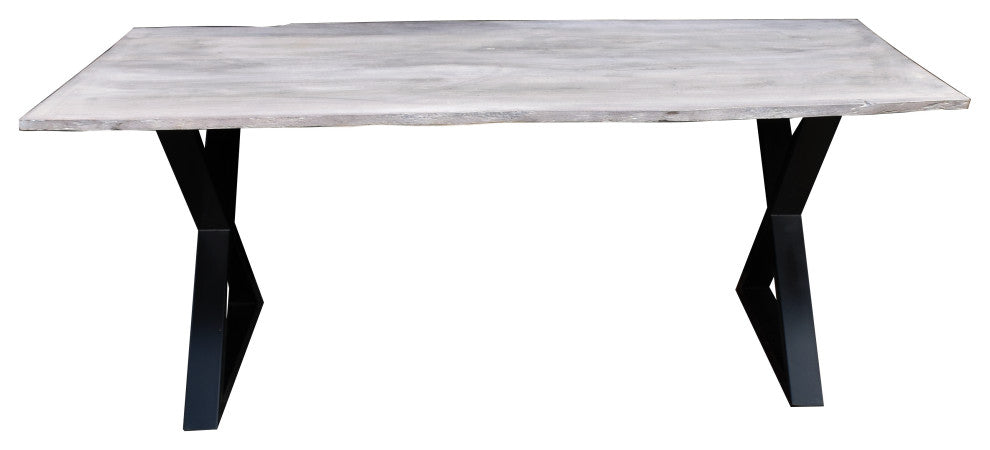 Gulf Coast Acacia Wood Dining Table, 79"