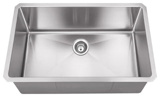 Hardware Resources HMS190 30" Undermount Single Basin Stainless - Stainless