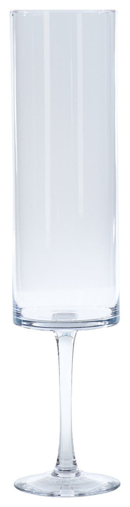 Belicia 23.75" Tall Glass Pedestal Hurricane