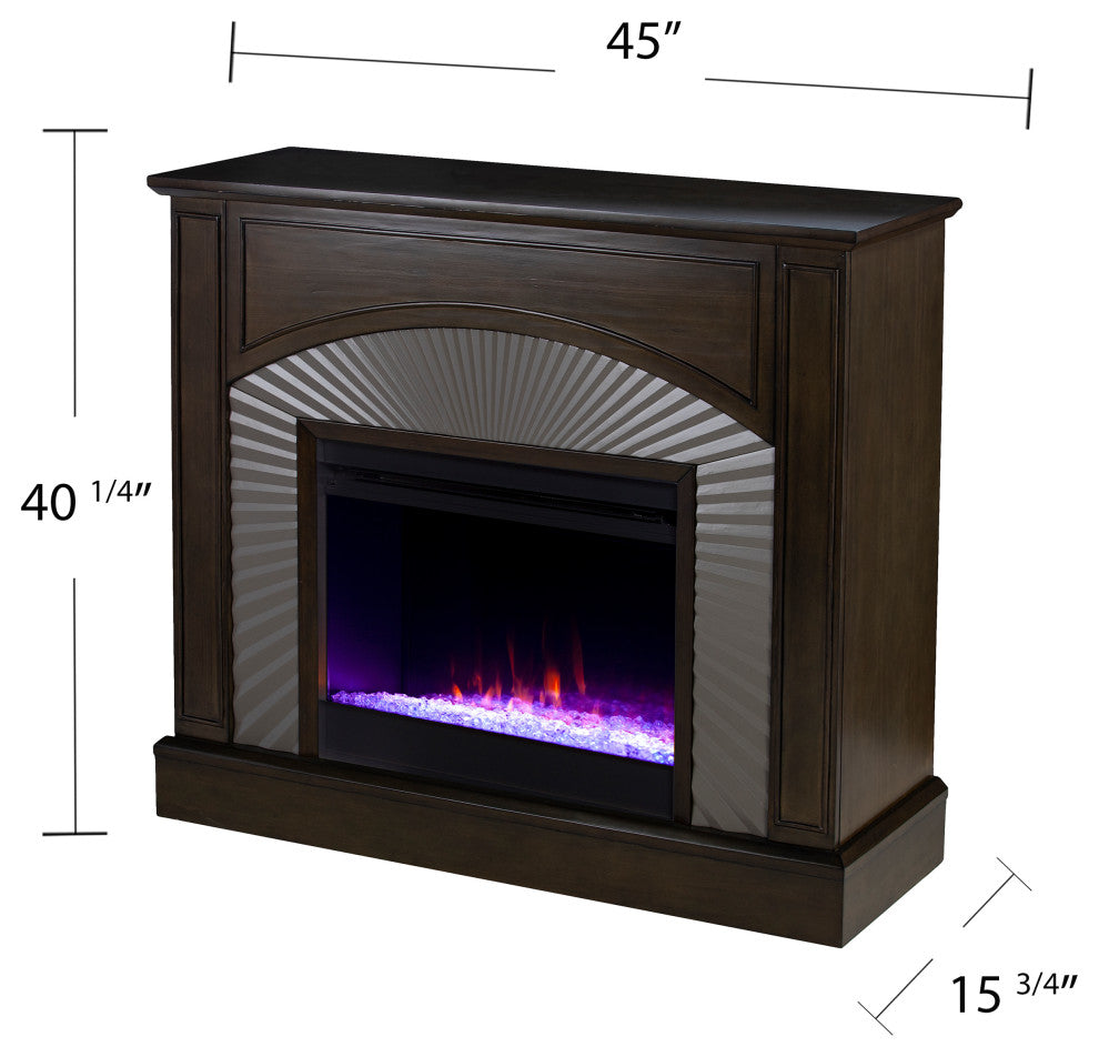 Shelby Freestanding Color Changing Fireplace