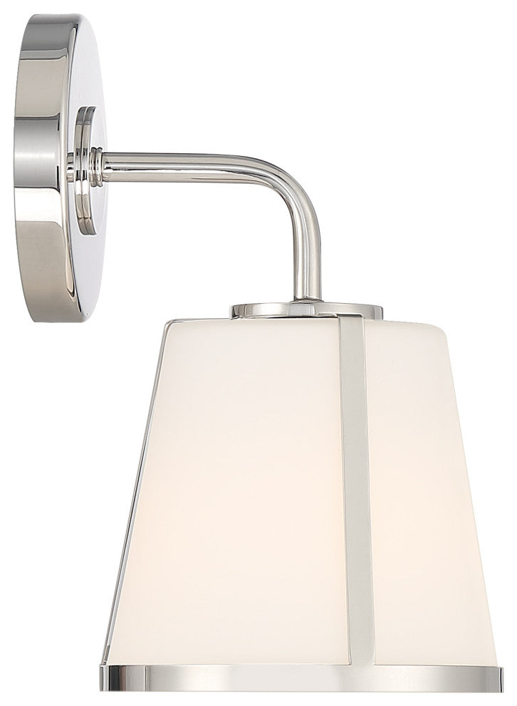 Fulton 1 Light Polished Nickel Wall Mount