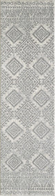 HomeRoots 81" X 144" Ivory or Grey Polypropylene Rug