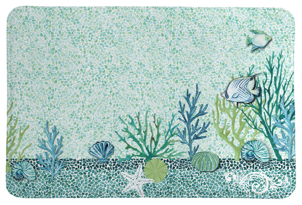 Laural Home Lagoon Memory Foam Rug
