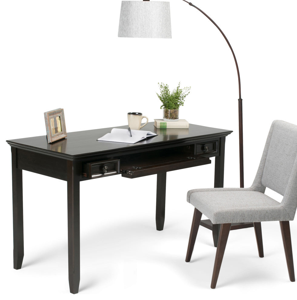 Amherst Solid Wood Desk, Hickory Brown