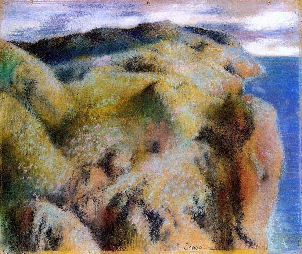 Edgar Degas Steep Coast, Gallery Wrapped Canvas Print, 20"x25"