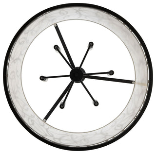 Scribble 6-Lt Pendant - Matte Black/Artifact