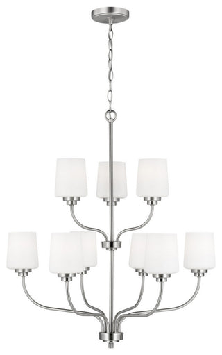 Windom 9-Light Chandelier, Brushed Nickel