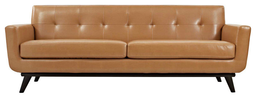 Engage Bonded Leather Sofa, Tan