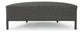 Harper Outdoor Wicker Half-Round Coffee Table, Gray